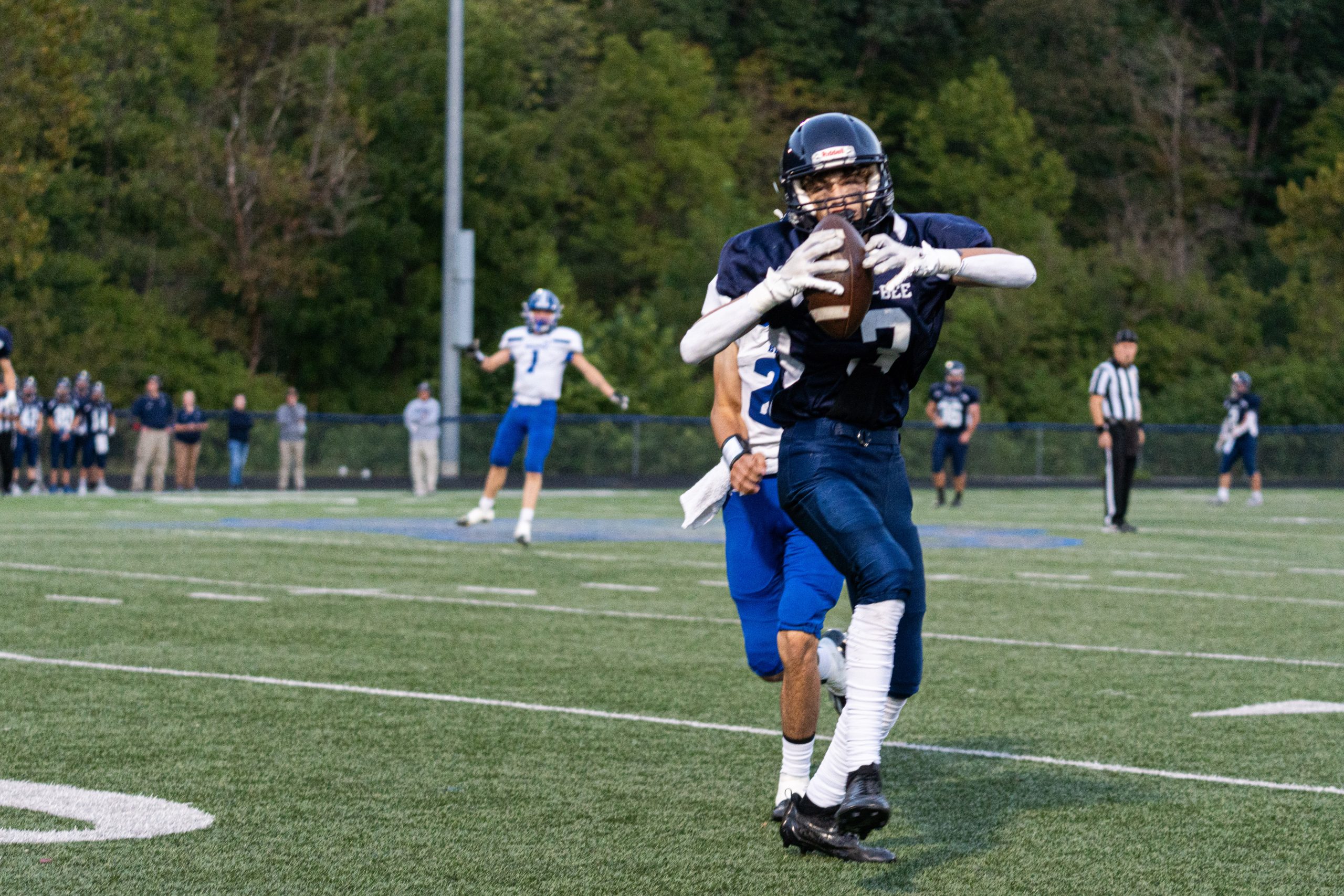 Three the hard way: Trey Huggins leads No. 9 Clay-Battelle to 47-6 blowout of Richwood